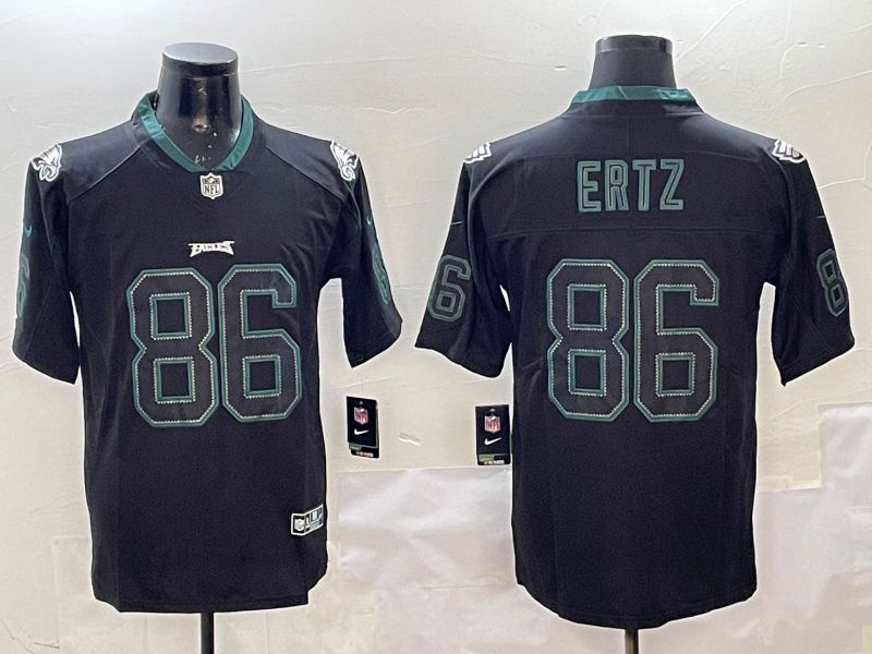 Men Philadelphia Eagles 86 Ertz Black Classic 2025 Nike Limited NFL Jersey style 2
